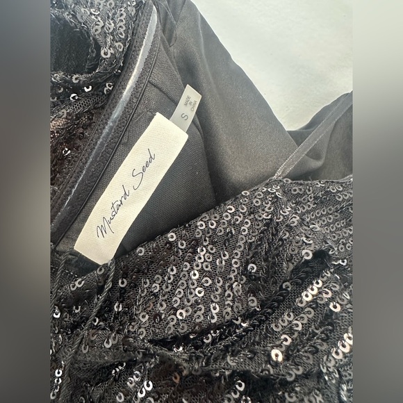 Mustard Seed Black Sequin Dress - Picture 4 of 5